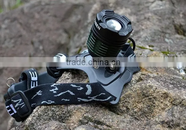 Highest Lumen High Power T6 Strong Light Zoom Hiking Headlamps