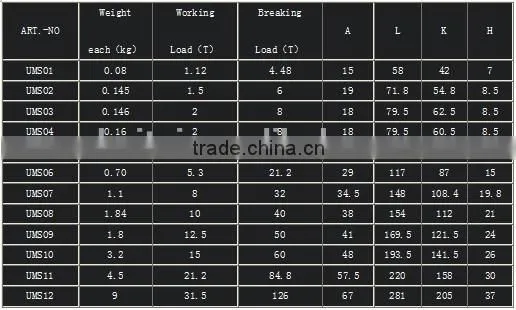 European Type Alloy Steel Connecting Link