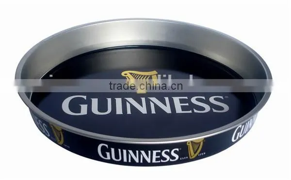 2016 Hot Style Promotional use customized big round tin tray and tin pallets for restaurant