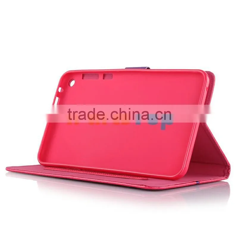Wholesale Colored Leather Case For Asus Fonepad 8 FE380 CG Flip Cover TPU Protective Book Case