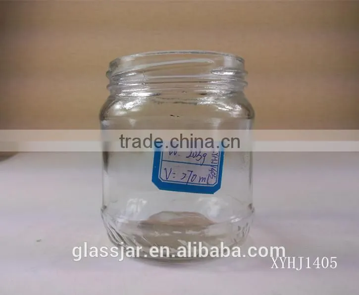 Clear honey glass jar jam glass jar
