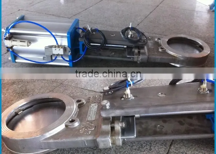Pneumatic Knife Gate valve Pneumatic Slurry Valves Parallel Slide Valves