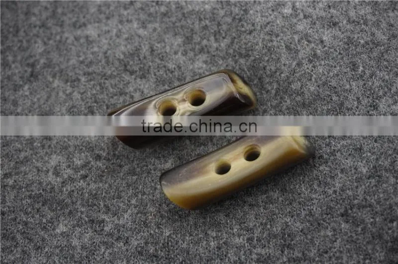 FASHION SPECIAL SHAPE RESIN TOGGLE BUTTON FOR COAT