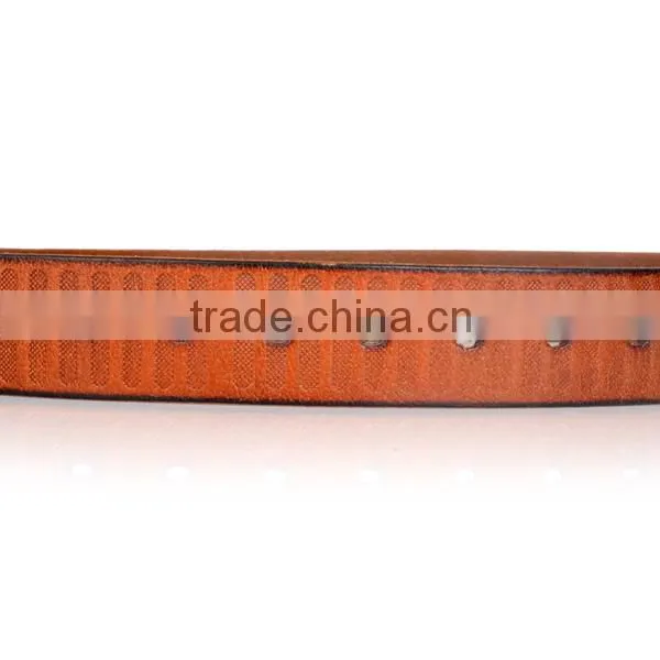 Gun Color Pin Belt Buckle Tan Cowhide Custom belt buckle Leather Belt