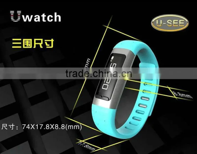 U-watch U9 Bluetooth Smart Wrist Watch Waterproof Sports Bracelet for Smartphones