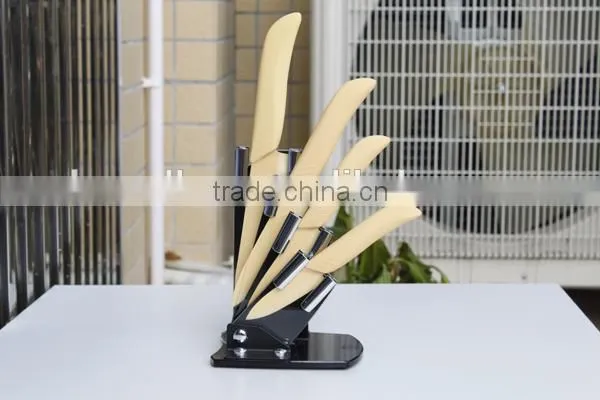 New Design Ceramic Knife Blue color blade and handle soft touch handle Ultra Sharp blade