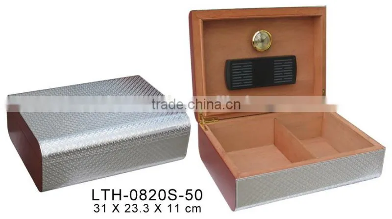 Wholesale high-end finish wooden Cigar cabinet Humidor boxes