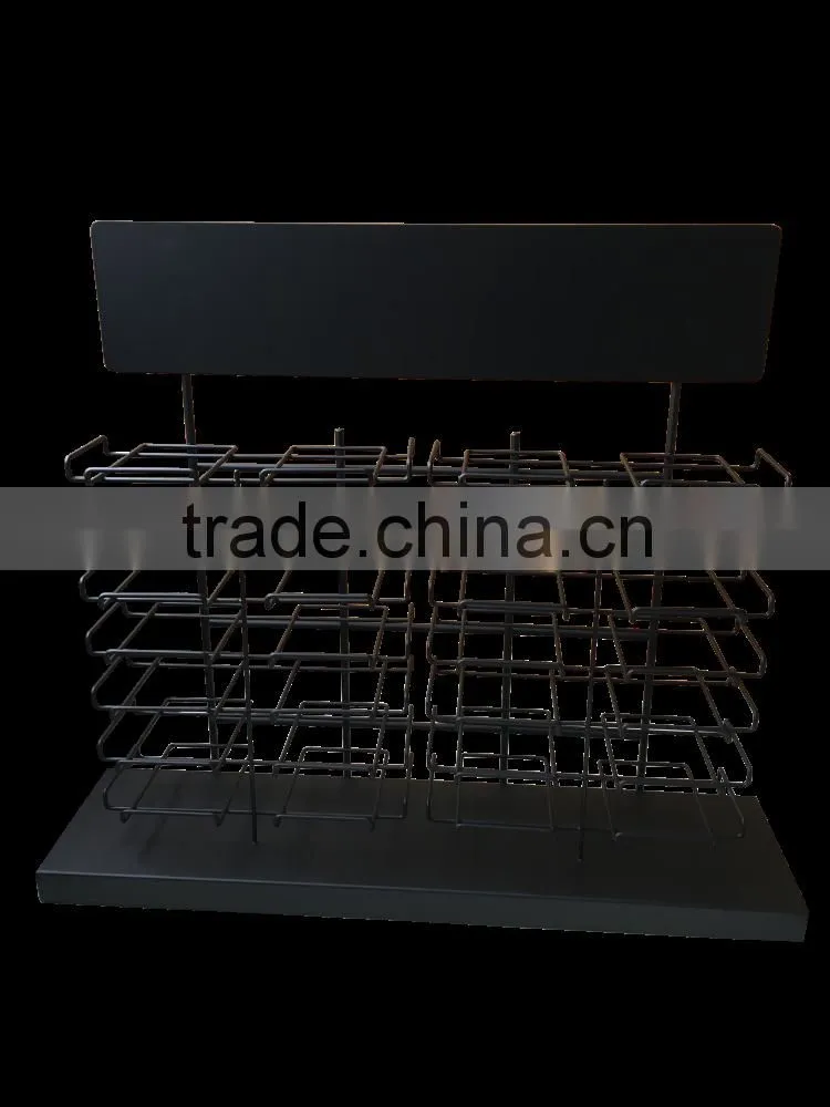 Black Powder Coating Granite/Tile Display Shelves