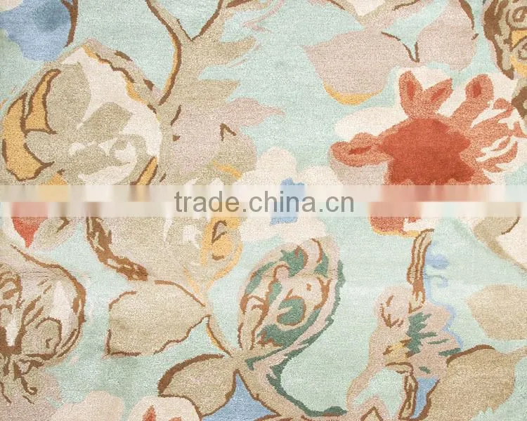 Colorful small flower carpet and rug with abstract sense
