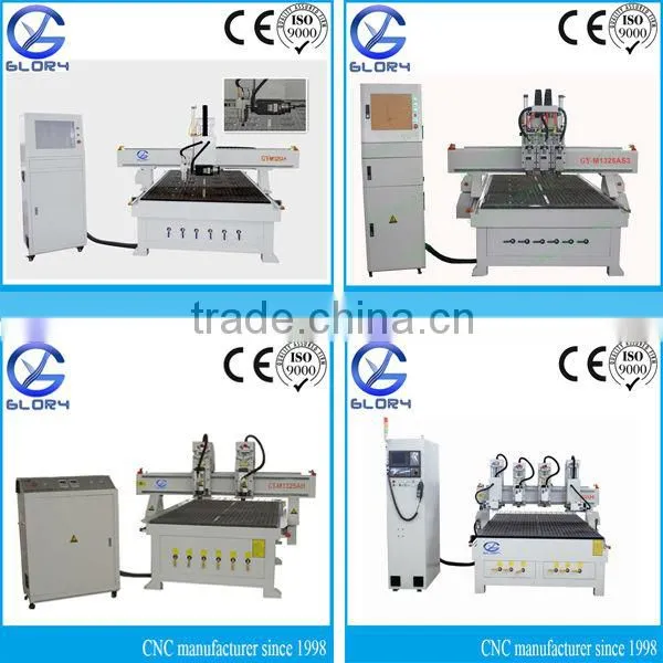 CNC Router Wood Carving with Simple Tool Change Function