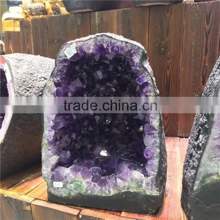 Natural Brazil Amethyst Geode Pocket With Different Shapes Home Decoration