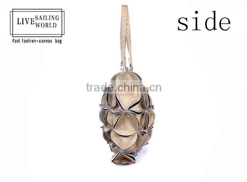 Convertible Pu leather lady shoulder bag 2016 newest design