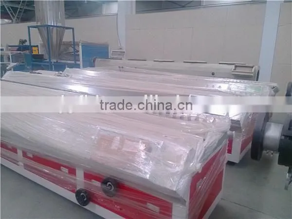 Plastic profile production line