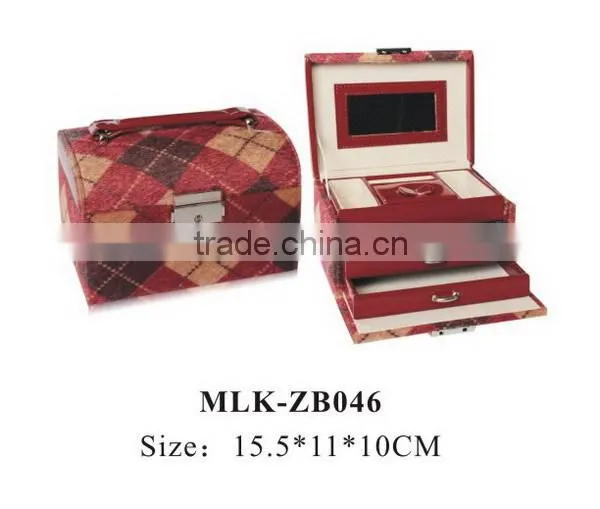 2016 the latest popular leather jewelry box