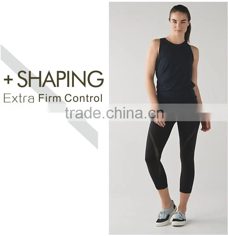 New Women Capri YOGA Running Elastic Sports Pants Leggings Fitness Trouser