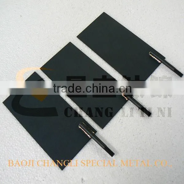 ru-ir coated titanium electrodes for chlorinator