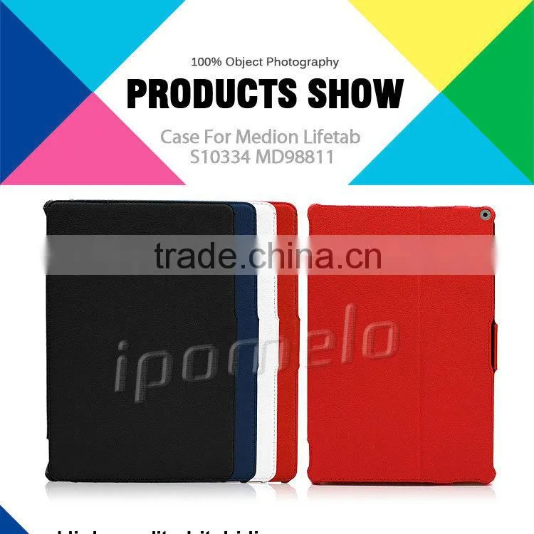 For Medion Lifetab S10334, heat setting leather tablet case for Medion Lifetab MD98811