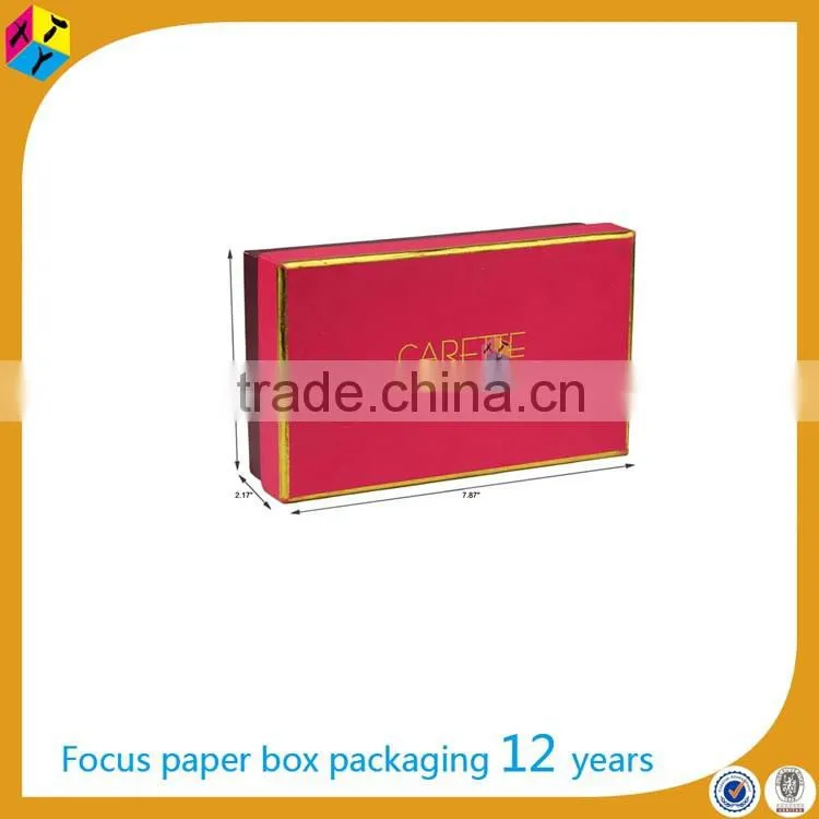 custom pink cardboard foil stamped box