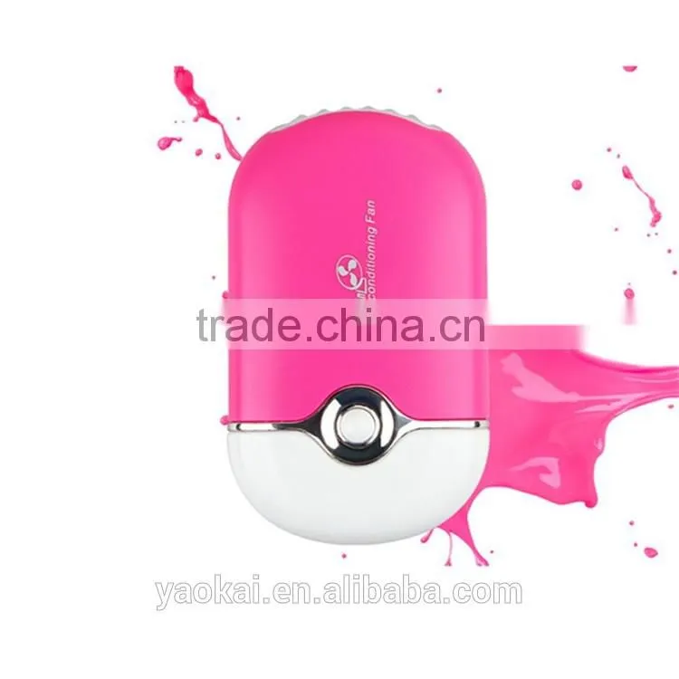Environmental USB Fan Ventilador Portatil Rechargeable Holder Air Conditioner Abanicos Mini Fan for Laptop 400MA 5V ABS