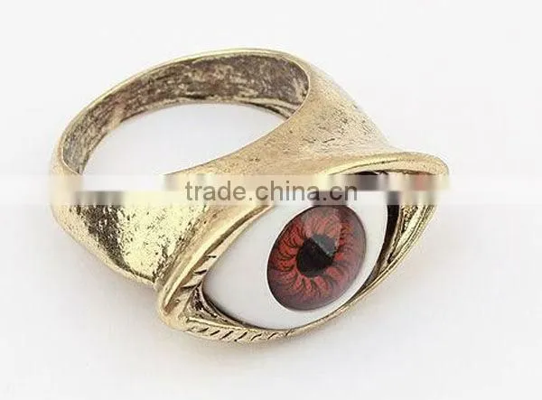 Alloy human eyes ring,fashion rings,2013 new jewelry