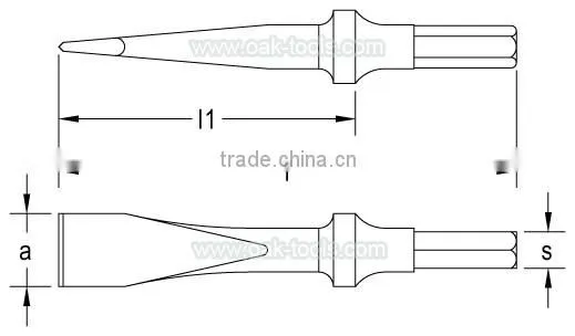 Non-Magnetic TC4 for aviation Titanium PANEL PNEUMATIC CHISEL