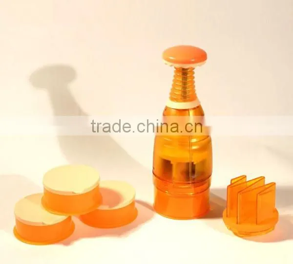 2016 New Orange Plastic Manual Onion Chopper Machine