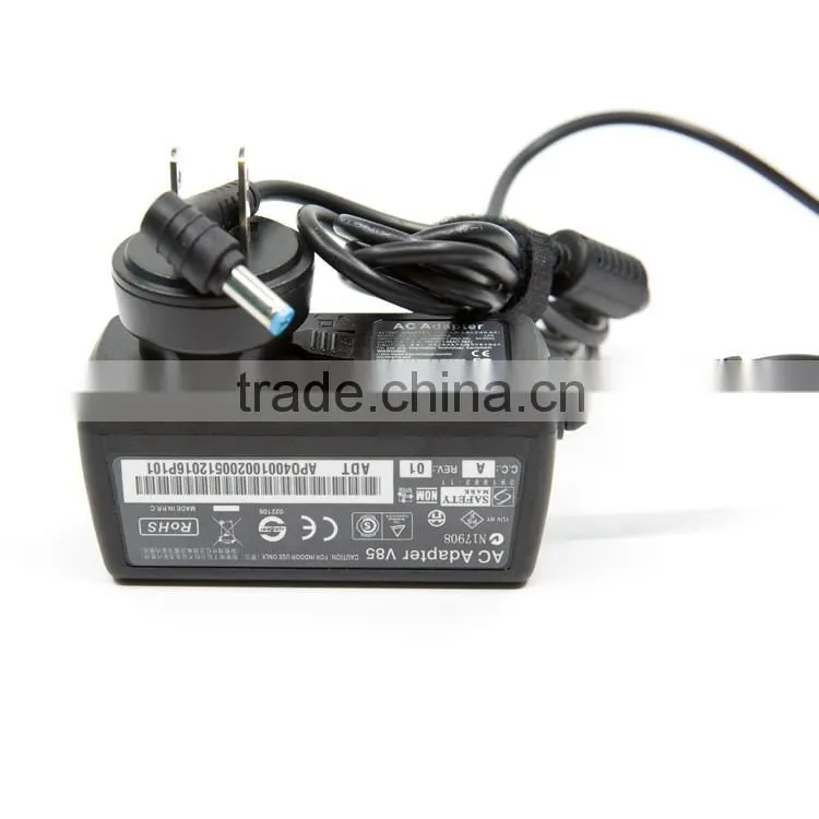 EU Plug 19V 2.15A 40W Interchangeable Plug Power Adapter