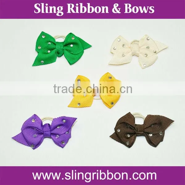 Hot Sale Now Handmade Ribbon Flowers Pet Ribbon Bows