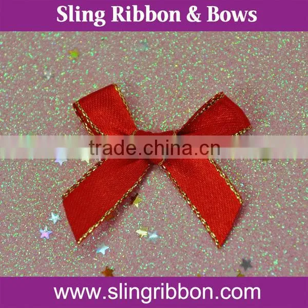 Hot Sales Handmade Gilt-edged Satin Ribbon Bow For Underwear