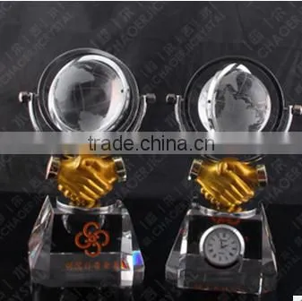 Crystal clock for business gift