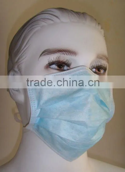 Non-woven disposable dust 3 ply surgical face mask