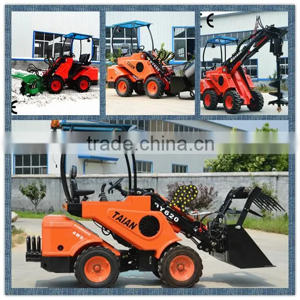 Mini garden tractor loader, small lawn mower loader for sale