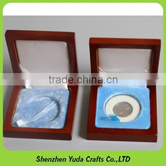 Well painted wooden coin collection box factory MDF box custom