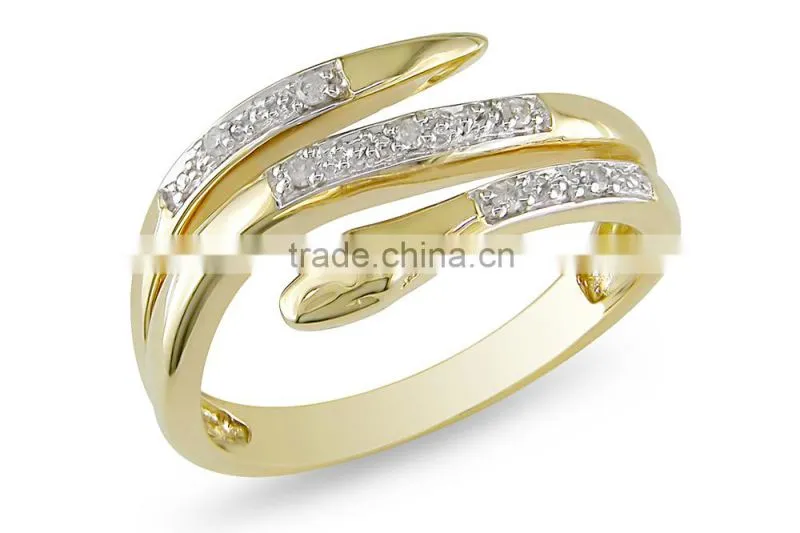Custom 18k gold ring, silver snake rings