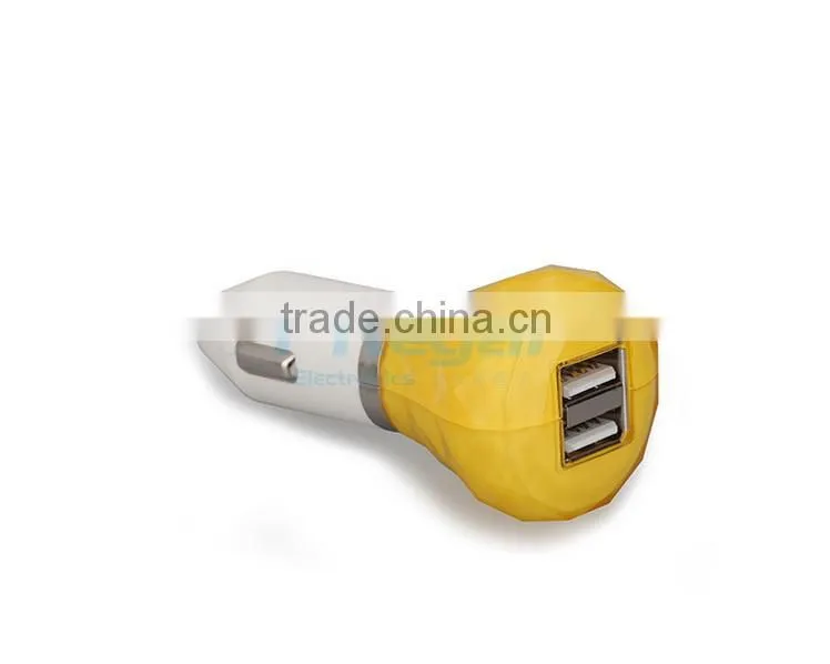 Professional universal 5V2.1A/3A Dual usb car charger manufacturer