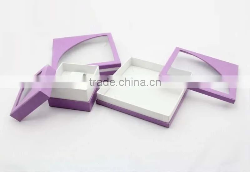 Handmade High Quality Watch Box with pvc clear window
