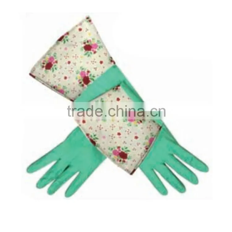 2016 new development DIY kitchen gloves with fashion cuff