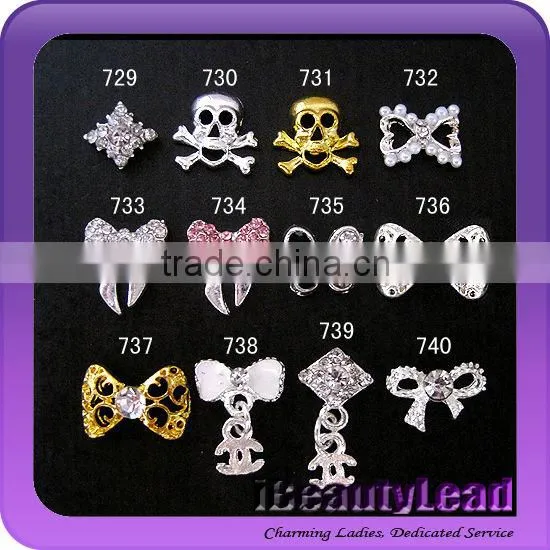 Hot sale 3D nail studs nail metal decoration fashional nail art products