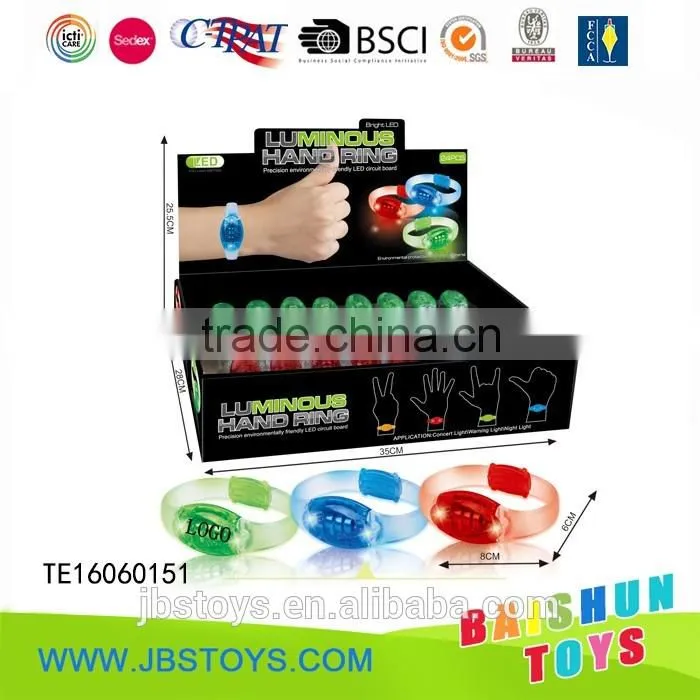 custom logo sound control led bracelet