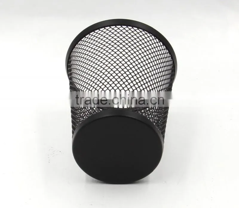 wholesale factory personalized metal mesh desktop pen holder