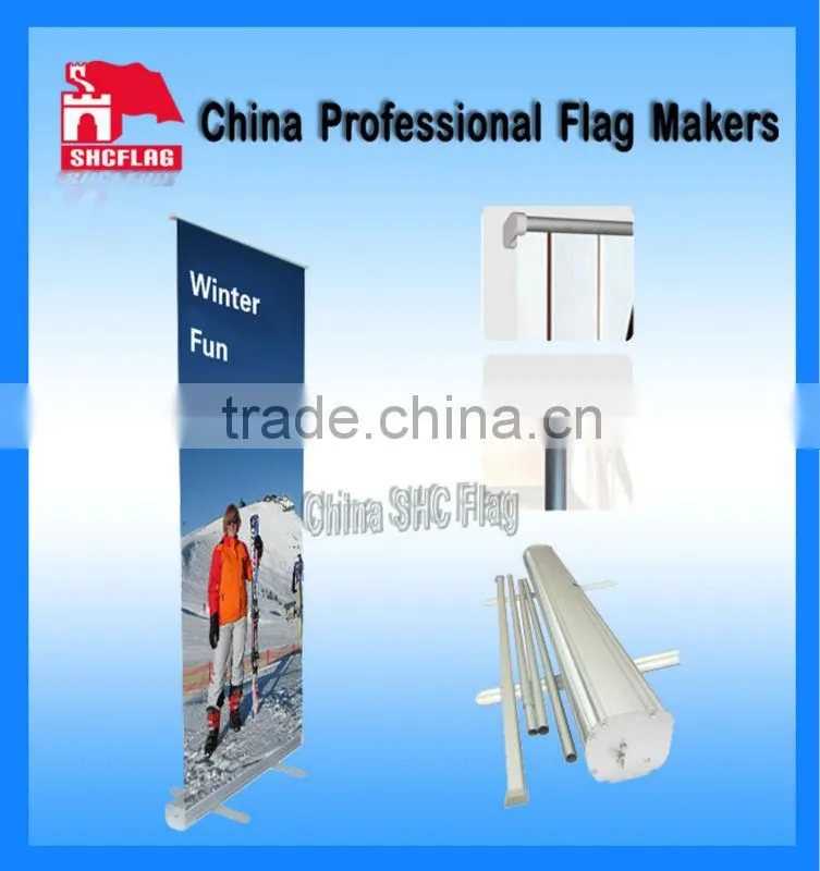 Advertising easy retractable roll up banner stand