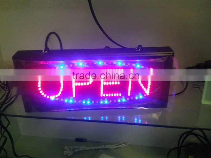 China 2016 flashing Full Color Tube Chip Color xxx bus video led open sign made in china