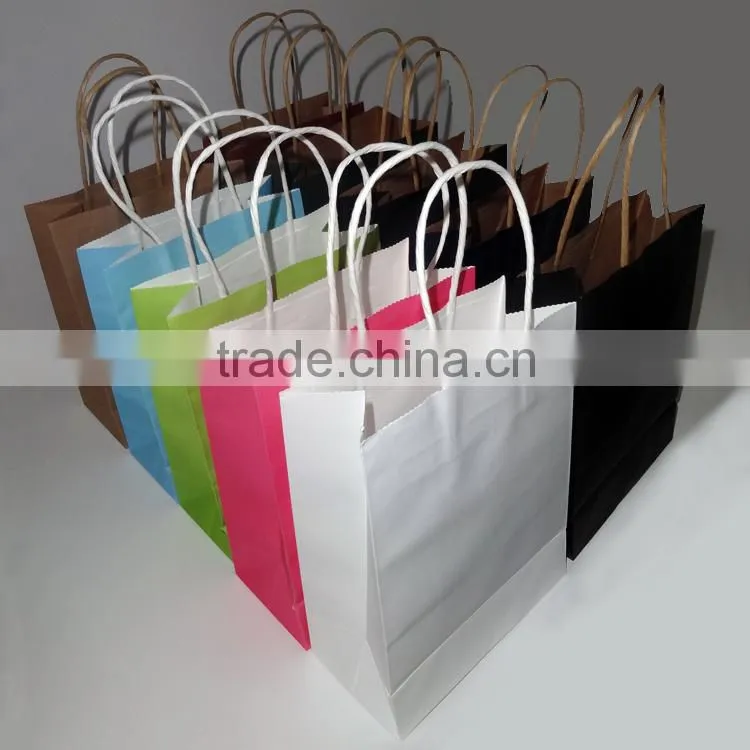 Custom logo Paper Bag In Stock Cheap Kraft Paper Bag Manufacturers