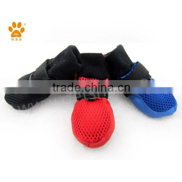 2014 Hot Sales JML Innovative Breathable Comfortable Mesh Dog Shoes Factory Pet Boots