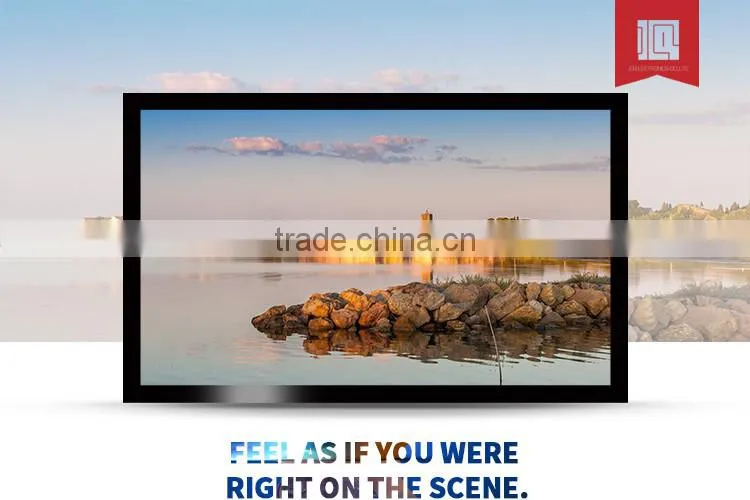Best selling products low price transparent front projection film on frame projector screen