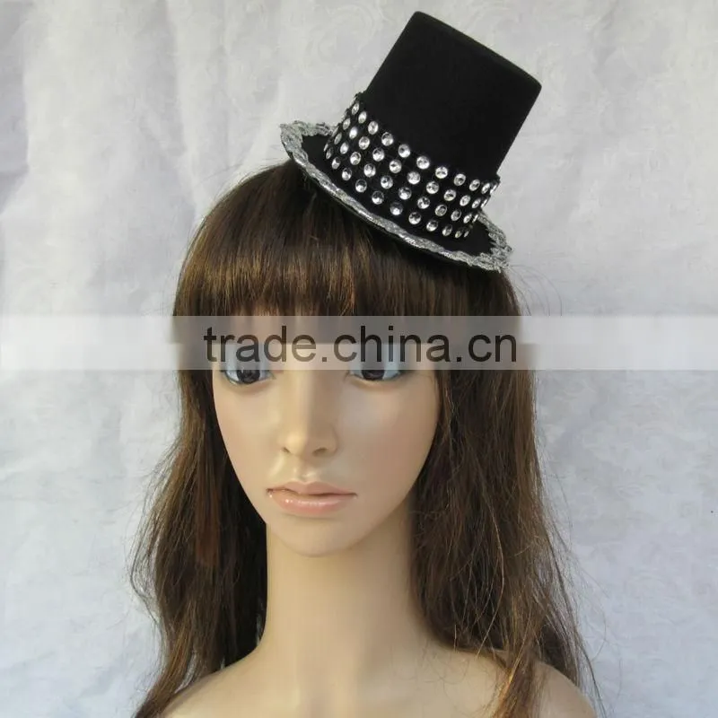 MYLOVE women party hair accessory black hat wholesale MLGM014