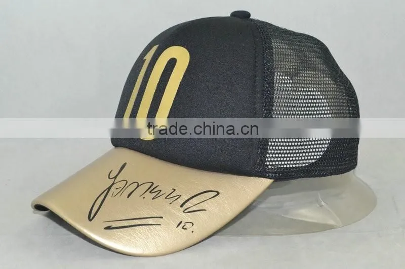 Guangzhou hat factory professional custom / 100% polyester fiber/logo printing/sponge trucker hats