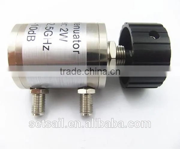 DC-2.5 GHz 2 W 0-10dB SMA-female type RF Variable Rotary Step Attenuator professional China manufacturer