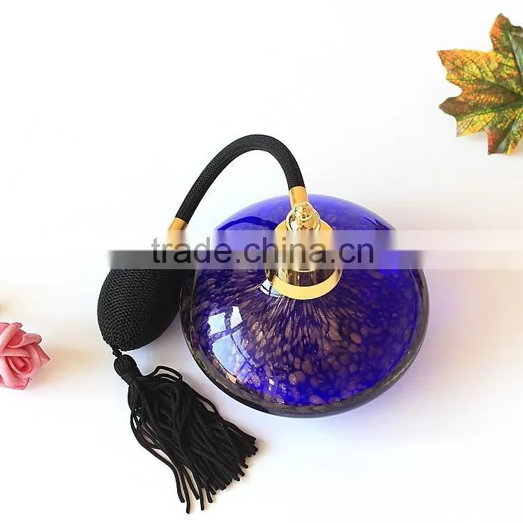 150ml High Quality New Design Hot Sale Big Capacity Blue Airbag Glass Perfume Bottle