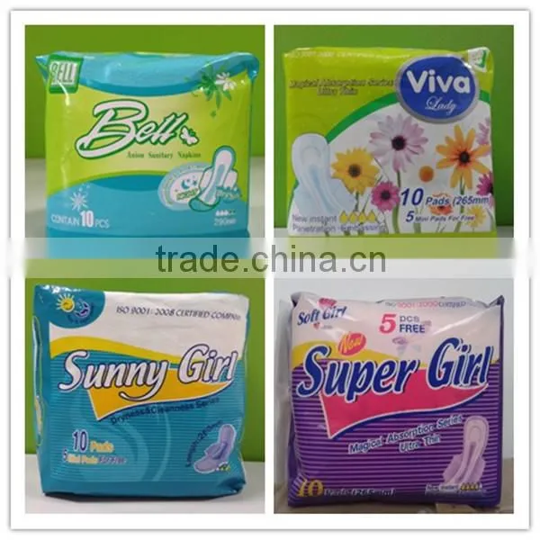 OEM brand women sanitary napkin/lady sanitary pad manufacturer